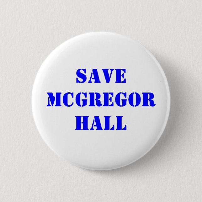Badge Rond 5 Cm Sauvez McGregor Hall (Devant)