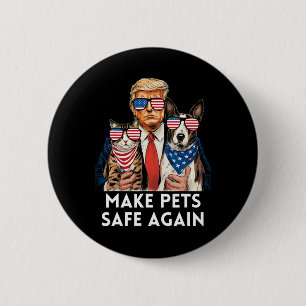 Badge Rond 5 Cm Sauvez Nos Animaux Votez Pour Trump Trump Vance Él