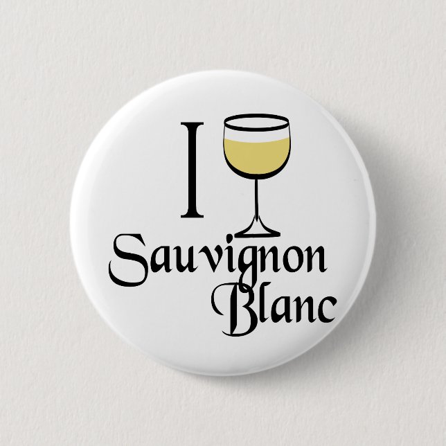 Badge Rond 5 Cm Sauvignon Blanc Vins Amis Cadeaux (Devant)