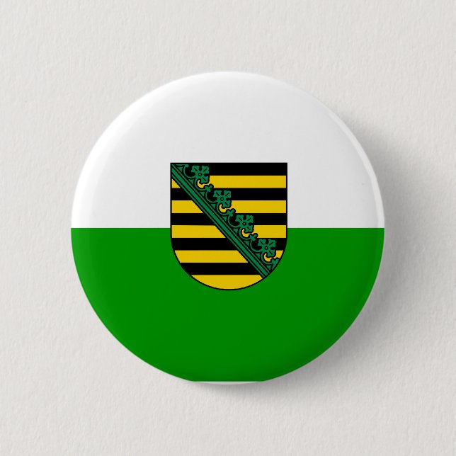 Badge Rond 5 Cm Saxe, Allemagne (Devant)