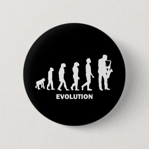 Badge Rond 5 Cm Saxophone