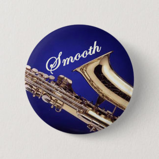 Badge Rond 5 Cm Saxophone lisse