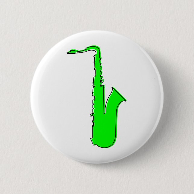 Badge Rond 5 Cm saxophone oddRex (Devant)