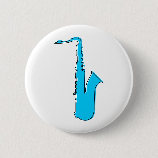 Badge Rond 5 Cm saxophone oddRex (Devant)