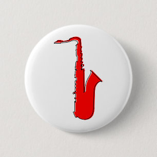 Badge Rond 5 Cm saxophone oddRex