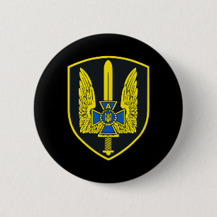Badge Rond 5 Cm Sbu Alfa Group - Forces spéciales ukrainiennes Alp