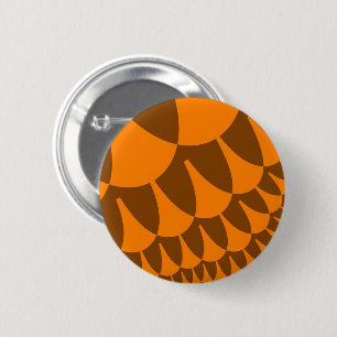 Badge Rond 5 Cm Scales Brown et orange