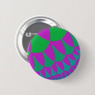 Badge Rond 5 Cm Scales de dragon vert