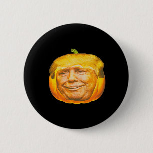 Badge Rond 5 Cm Scandale Trumpkin Citrouille Halloween Conception