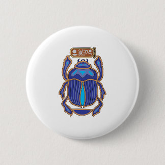 Badge Rond 5 Cm Scarabée égyptien de Dung Dung de scarabée