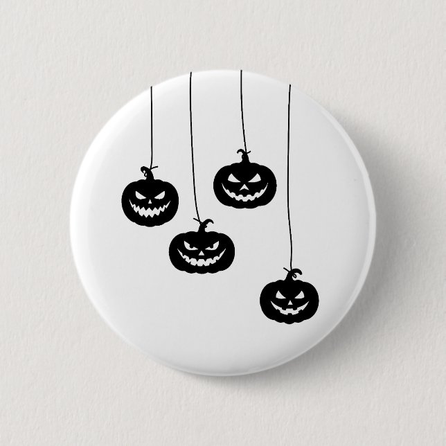 Badge Rond 5 Cm Scary Pumpkin hanging (Devant)