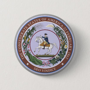 Badge Rond 5 Cm Sceau de la Confédération