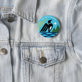 Badge Rond 5 Cm Sceau d'État du Minnesota