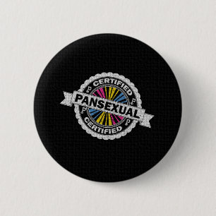 Badge Rond 5 Cm Sceau d'homologation Pansexuel certifié