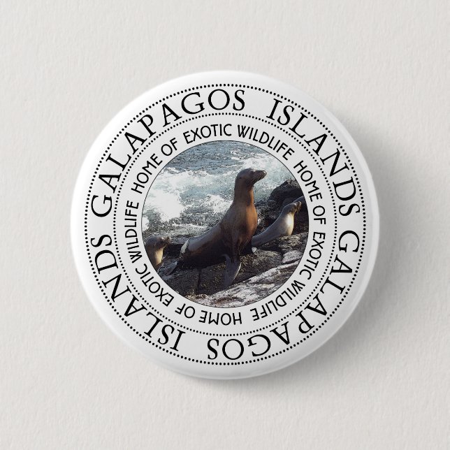BADGE ROND 5 CM SCEAUX DE GALAPAGOS RONDS (Devant)
