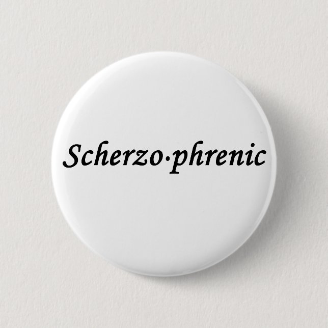 Badge Rond 5 Cm Scherzo - phrénique (Devant)