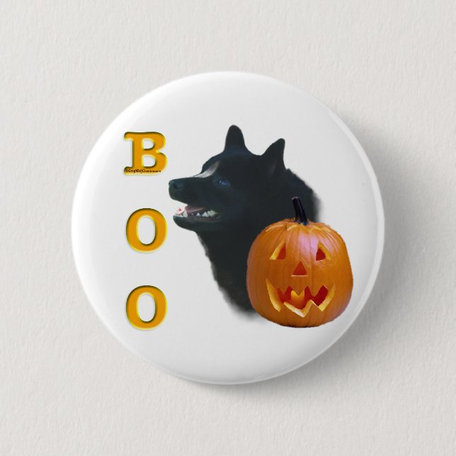 Badge Rond 5 Cm Schipperke Boo (Devant)
