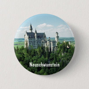Badge Rond 5 Cm Schloss Neuschwanstein