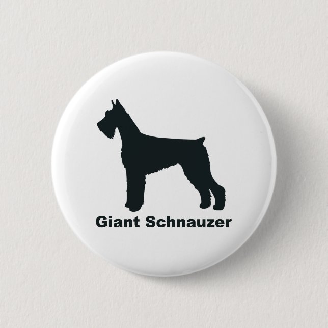 Badge Rond 5 Cm Schnauzer géant (Devant)