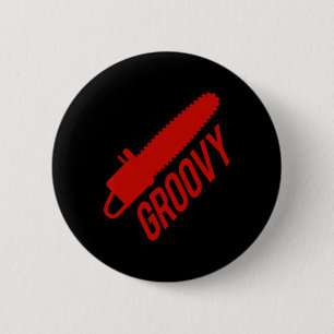 Badge Rond 5 Cm Scie super Pour Halloween Graphic Tee
