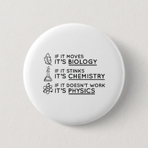 Badge Rond 5 Cm Science