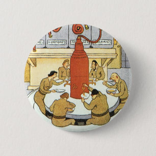Badge Rond 5 Cm Science-fiction vintage, les scientifiques de labo
