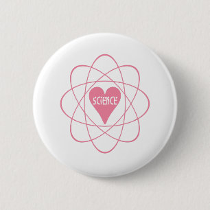 Badge Rond 5 Cm Science Heart cadeau valentine