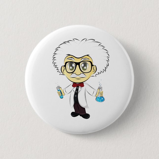 Badge Rond 5 Cm Scientifique (Devant)
