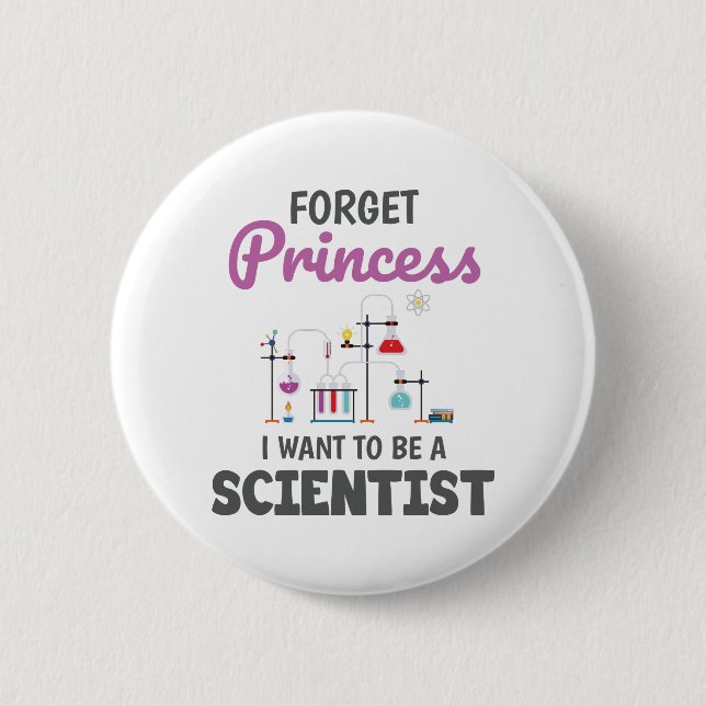 Badge Rond 5 Cm scientifique-blanc (Devant)