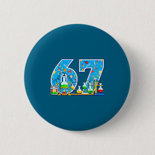 Badge Rond 5 Cm Scientifique de laboratoire médical minimal 67 pou