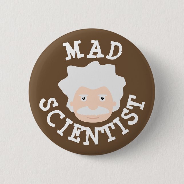 Badge Rond 5 Cm Scientifique Mad (Devant)