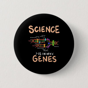 Badge Rond 5 Cm Scientist Gift Science Is In My Genes