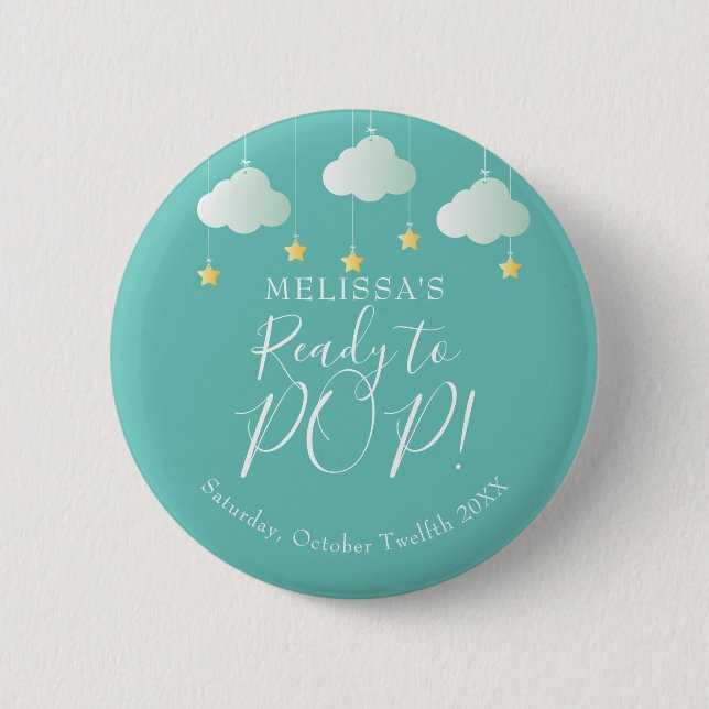 Badge Rond 5 Cm Scintille petite étoile prête à éclater (Devant)