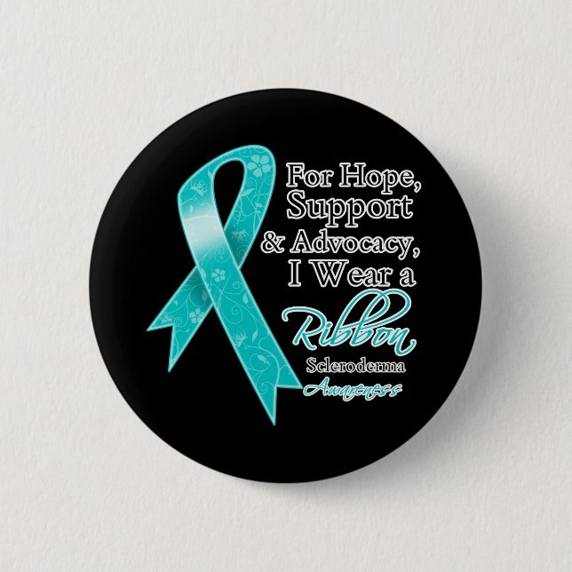 Badge Rond 5 Cm Scleroderma Soutien Espérance Sensibilisation (Devant)