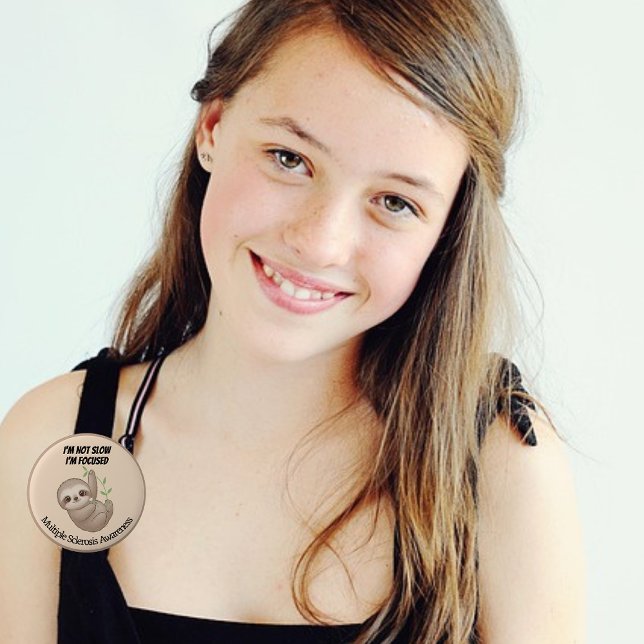 Badge Rond 5 Cm Sclérose en plaques mou pour bébé (Créateur téléchargé)