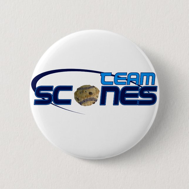Badge Rond 5 Cm Scone votre sac ou chemise (Devant)