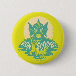 Badge Rond 5 Cm Scooby-Doo   Courez Scoob !