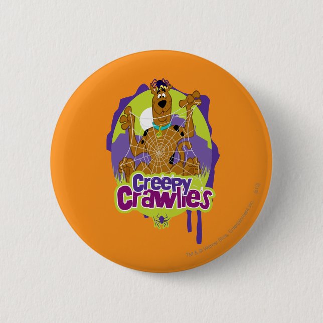 Badge Rond 5 Cm Scooby-Doo Crawlies Déplaisantes (Devant)