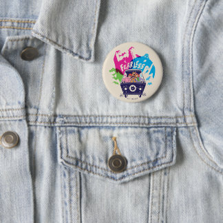 Badge Rond 5 Cm Scooby-Doo | La Machine Mystérieuse Sans Peur