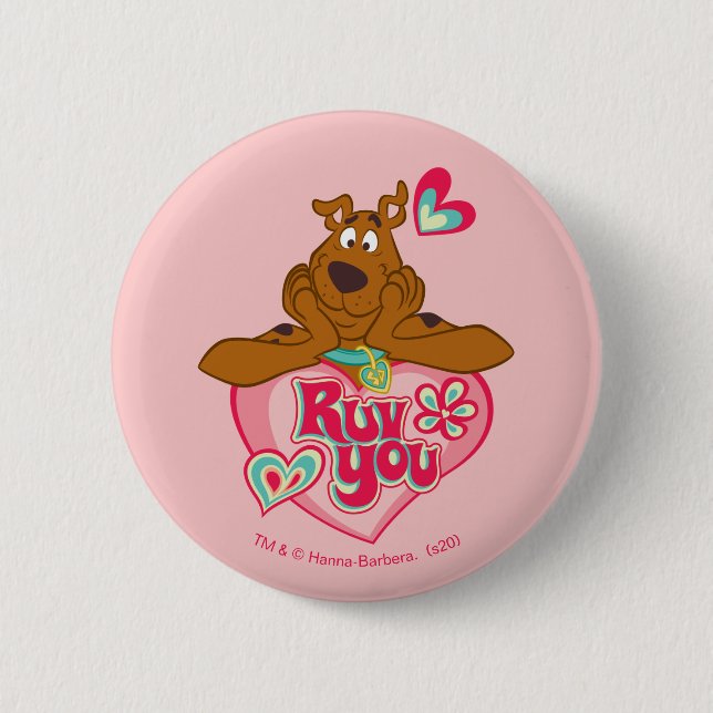Badge Rond 5 Cm Scooby-Doo - Ruv You (Devant)