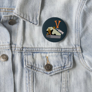 Badge Rond 5 Cm Scooby-Doo   V est pour Vampire