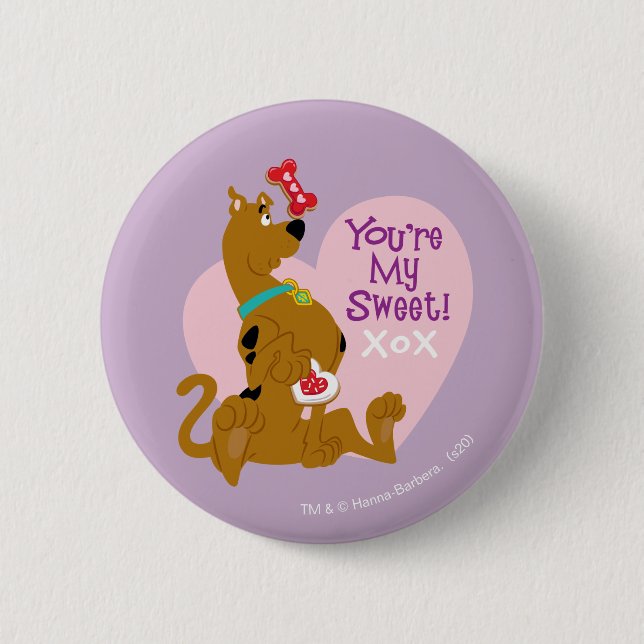 Badge Rond 5 Cm Scooby-Doo - You're My Sweet (Devant)
