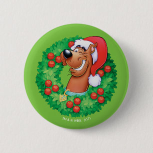 Badge Rond 5 Cm Scooby en guirlande