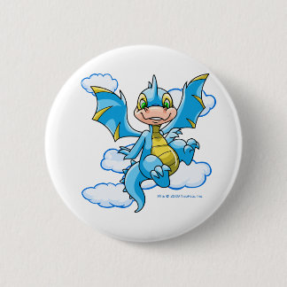 Badge Rond 5 Cm Scorchio bleu avec sa tête dans les nuages