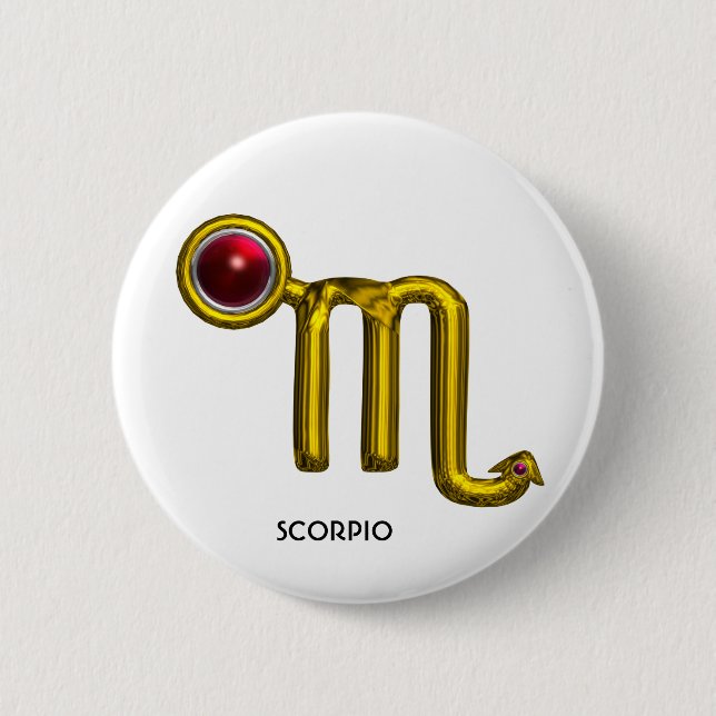BADGE ROND 5 CM SCORPIO (Devant)