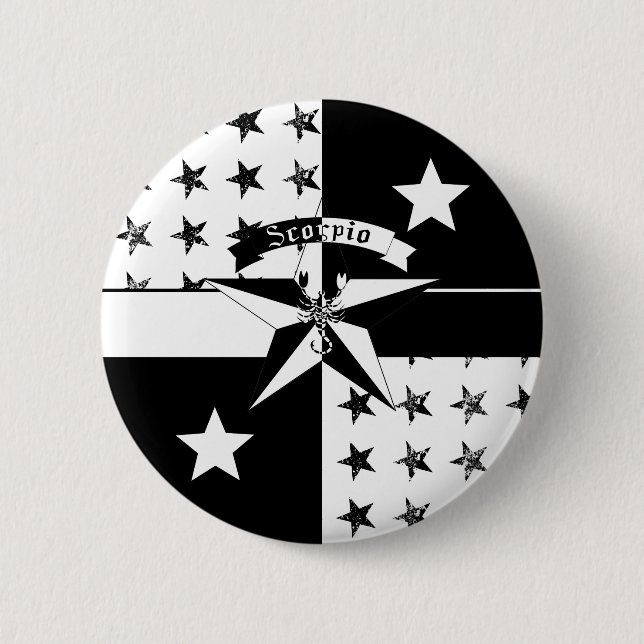 Badge Rond 5 Cm Scorpio (Devant)