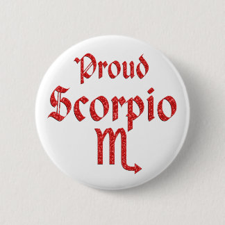 Badge Rond 5 Cm Scorpion fier