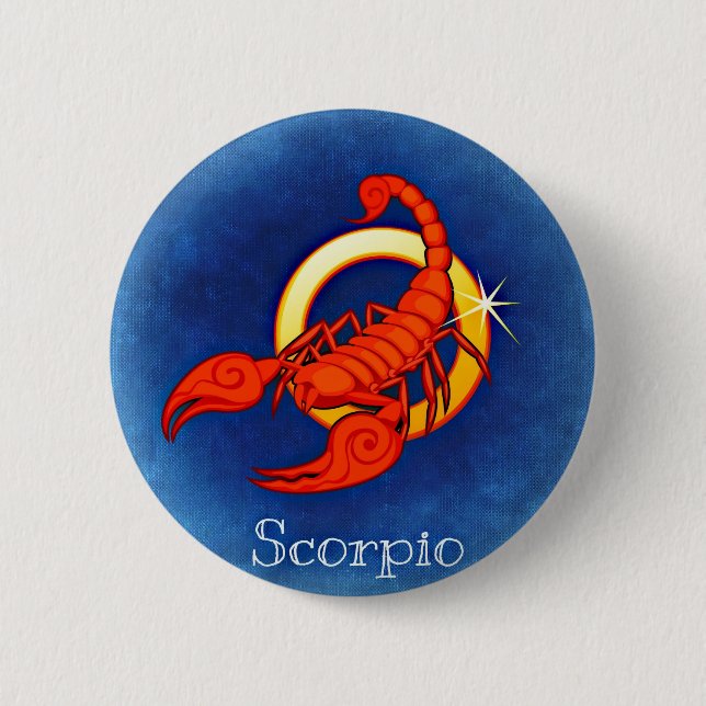 Badge Rond 5 Cm Scorpion, Scorpione (Devant)