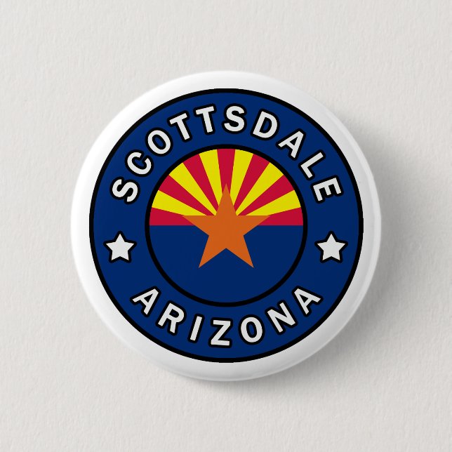 Badge Rond 5 Cm Scottsdale Arizona (Devant)