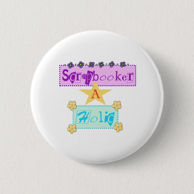Badge Rond 5 Cm Scrapbooker un Holic (Devant)